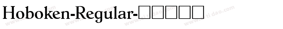 Hoboken-Regular字体转换