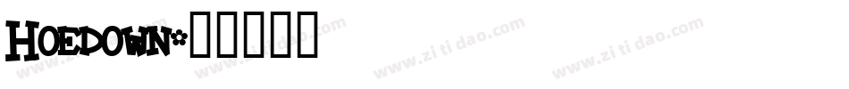 Hoedown字体转换