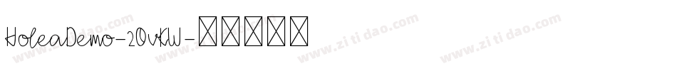 HoleaDemo-2OvKW字体转换