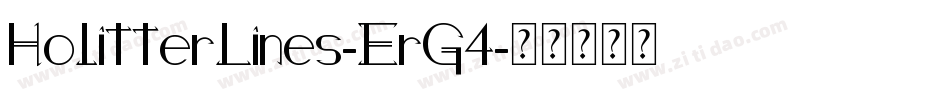 HolitterLines-ErG4字体转换