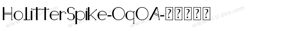 HolitterSpike-OqOA字体转换