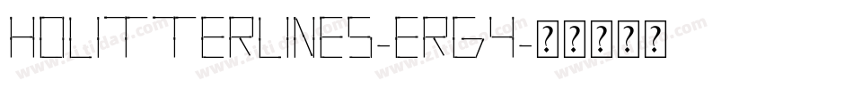 HolitterLines-ErG4字体转换