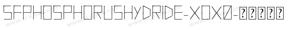 SfPhosphorusHydride-xoX0字体转换