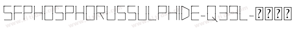 SfPhosphorusSulphide-q39l字体转换 SfPhosphorusSulphide-q39l字体转换