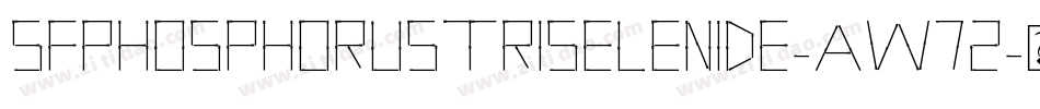 SfPhosphorusTriselenide-Aw72字体转换