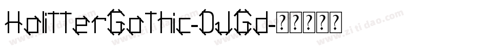 HolitterGothic-DJGd字体转换