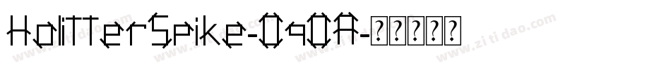 HolitterSpike-OqOA字体转换