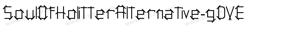 SoulOfHolitterAlternative-gDVE字体转换