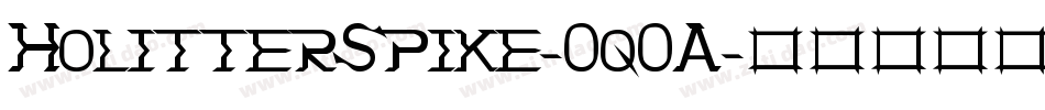 HolitterSpike-OqOA字体转换