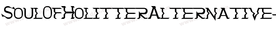 SoulOfHolitterAlternative-gDVE字体转换