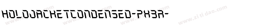 HoloJacketCondensed-pX3r字体转换