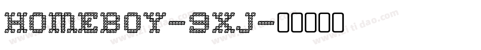 Homeboy-9xj字体转换