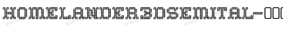 homelander3dsemital字体转换