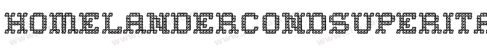 homelandercondsuperital字体转换