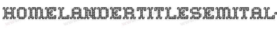 homelandertitlesemital字体转换