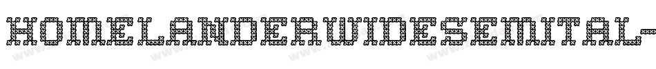 homelanderwidesemital字体转换