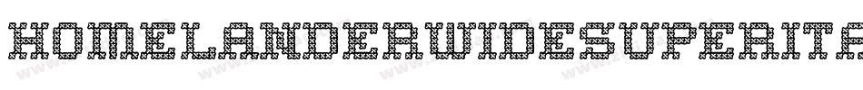 homelanderwidesuperital字体转换