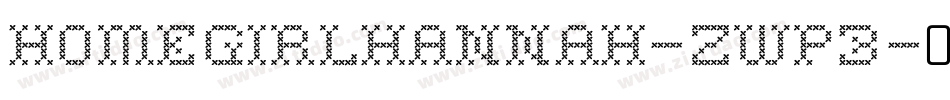 Homegirlhannah-ZwP3字体转换
