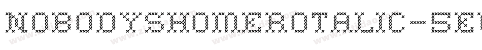 NobodysHomeRotalic-5eWB字体转换