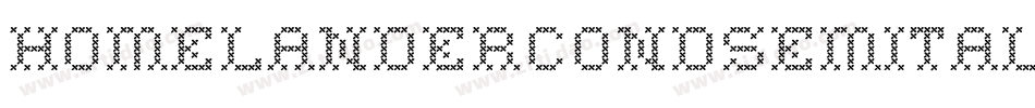 homelandercondsemital字体转换