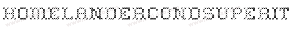 homelandercondsuperital字体转换