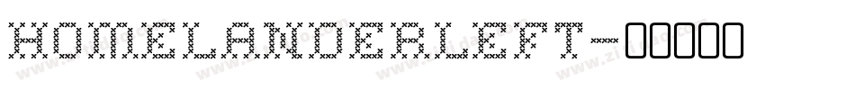 homelanderleft字体转换