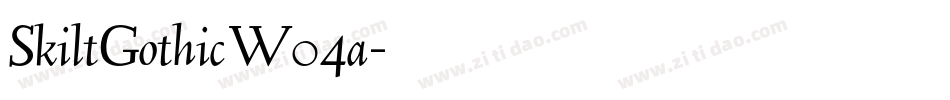 SkiltGothicW04a字体转换