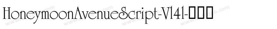 HoneymoonAvenueScript-Vl4l字体转换