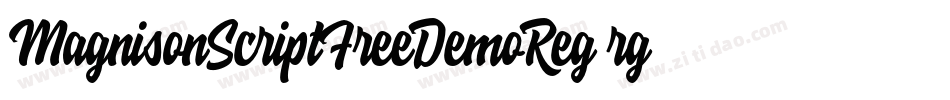 MagnisonScriptFreeDemoReg-rg28x字体转换