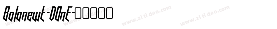 Bolonewt-DOnE字体转换