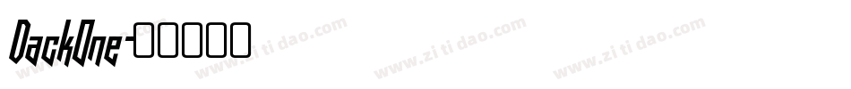 DackOne字体转换