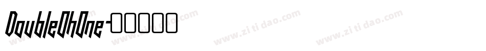 DoubleOhOne字体转换