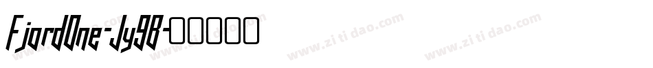 FjordOne-Jy9B字体转换