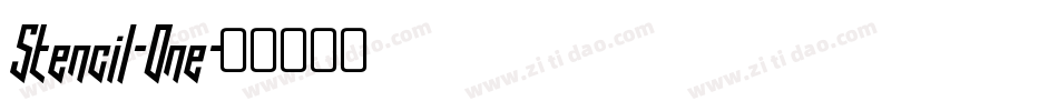 Stencil-One字体转换