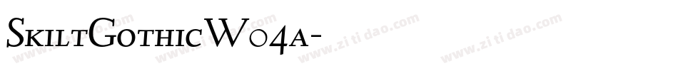 SkiltGothicW04a字体转换