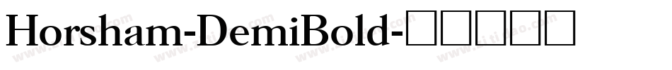 Horsham-DemiBold字体转换