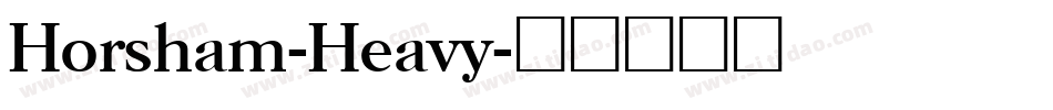 Horsham-Heavy字体转换