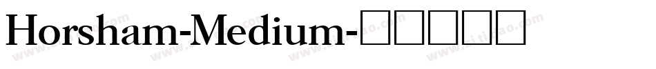 Horsham-Medium字体转换