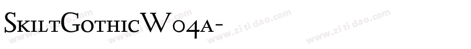 SkiltGothicW04a字体转换