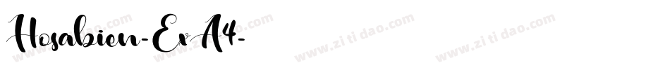 Hosabien-ExA4字体转换