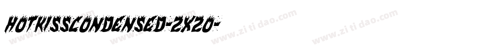 HotKissCondensed-2x2o字体转换