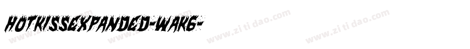 HotKissExpanded-waK6字体转换 HotKissExpanded-waK6字体转换