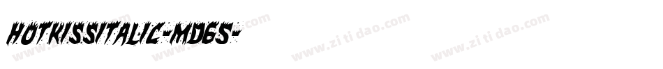 HotKissItalic-md65字体转换 HotKissItalic-md65字体转换