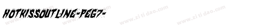 HotKissOutline-Peg7字体转换