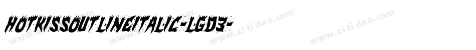 HotKissOutlineItalic-Lgd3字体转换