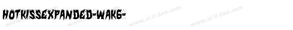 HotKissExpanded-waK6字体转换 HotKissExpanded-waK6字体转换
