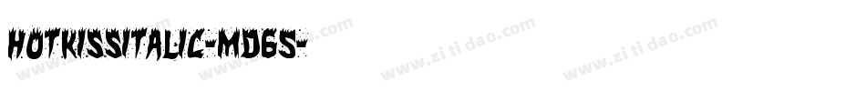 HotKissItalic-md65字体转换 HotKissItalic-md65字体转换