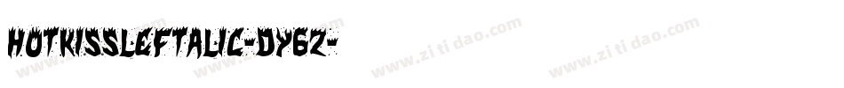 HotKissLeftalic-dY6Z字体转换