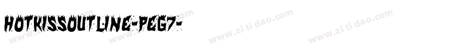 HotKissOutline-Peg7字体转换