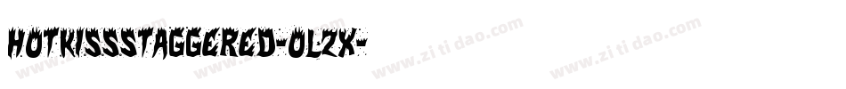 HotKissStaggered-oLzx字体转换
